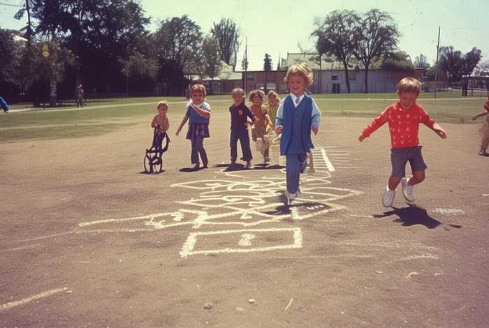 80年代儿童游戏，80年代儿童游戏跳房子