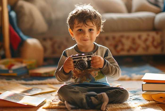 儿童故事视频男孩；小男孩讲故事视频