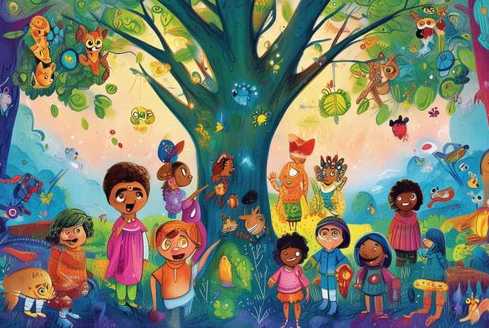 儿童故事内容图片，儿童故事图片大全大图