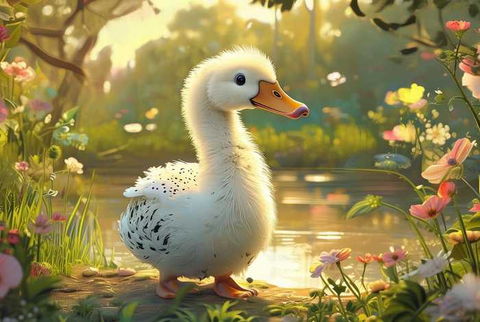 丑小鸭的英语绘本故事 丑小鸭的英语绘本故事小报