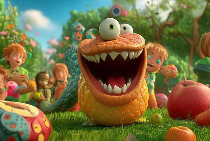 儿童故事好饿的小蛇（好饿的小蛇故事视频幼儿园小朋友讲）