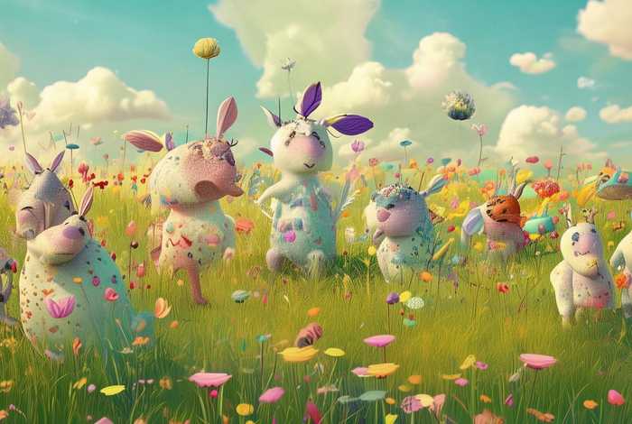 儿童故事《彩色牛奶》、幼儿园彩色奶牛的故事