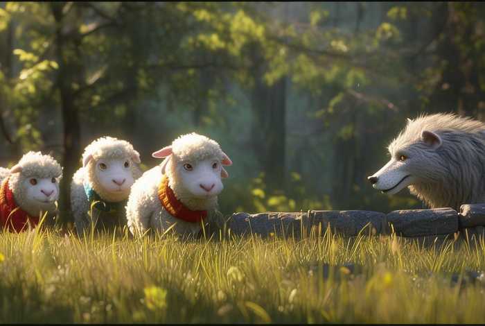 儿童故事三只羊和一只狼，三只羊和一只狼是什么故事