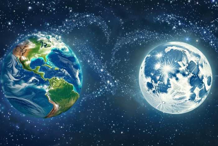 儿童故事地球和月亮的故事，地球和月亮的爱情故事