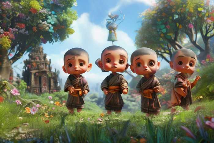 儿童故事三个小和尚 - 幼儿故事三个和尚