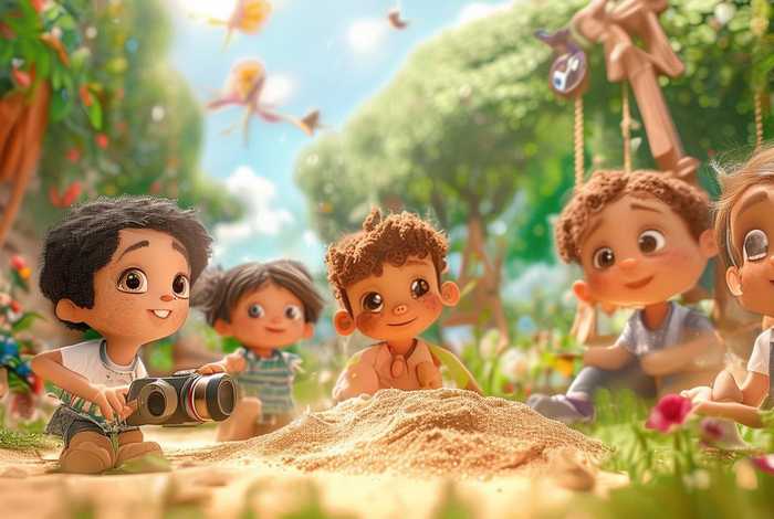 儿童摄影故事情节排版，儿童摄影作品欣赏