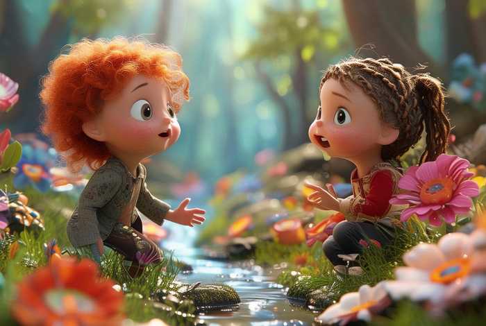 2个角色的儿童故事、两个角色对话的幼儿故事