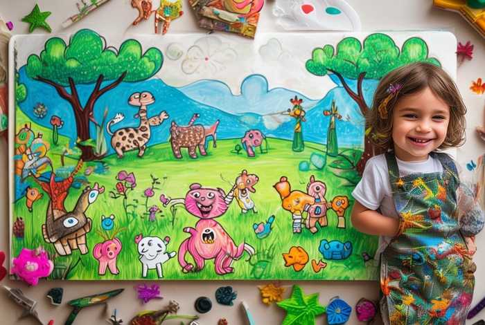 儿童手绘故事，幼儿手绘故事书