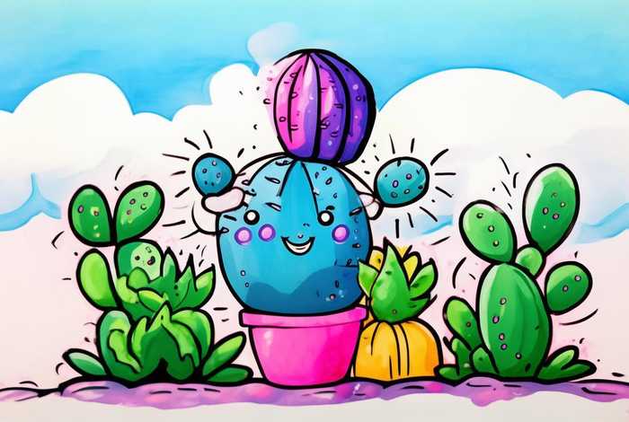 儿童画多肉 儿童画多肉植物简笔画