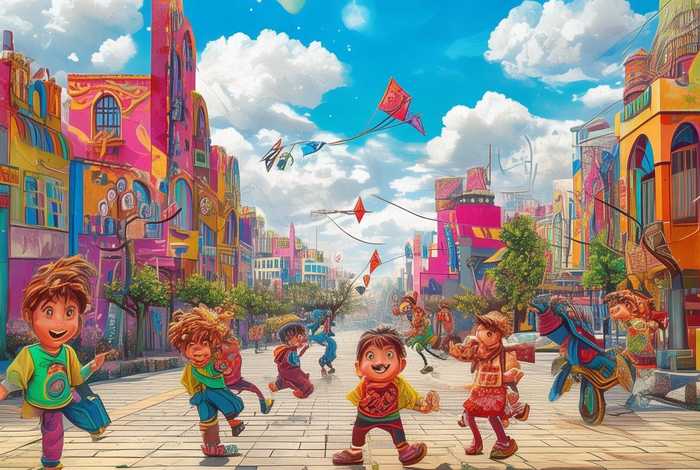 儿童漫画呼市故事、少儿故事漫画作品