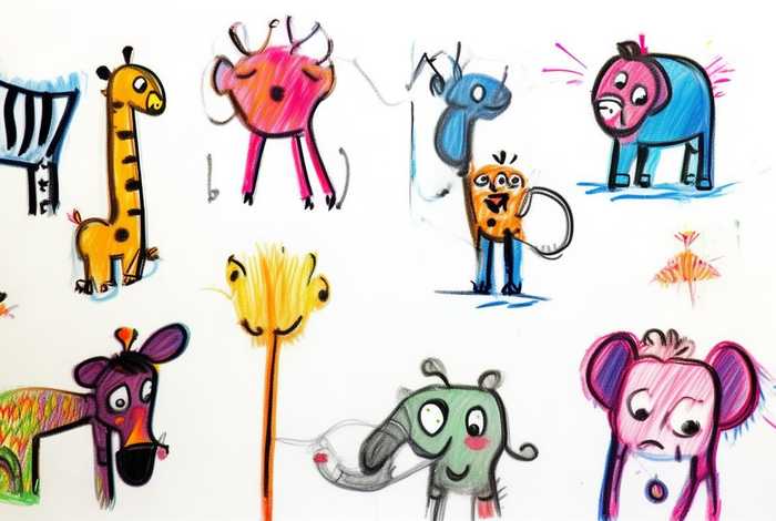 儿童简笔画；儿童简笔画入门动物0-3岁