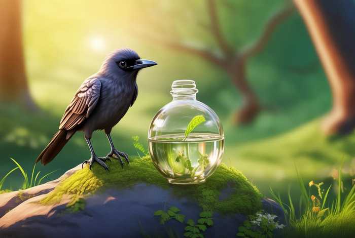 儿童故事乌鸦喝水睡前故事0-7岁 少儿睡前故事乌鸦喝水