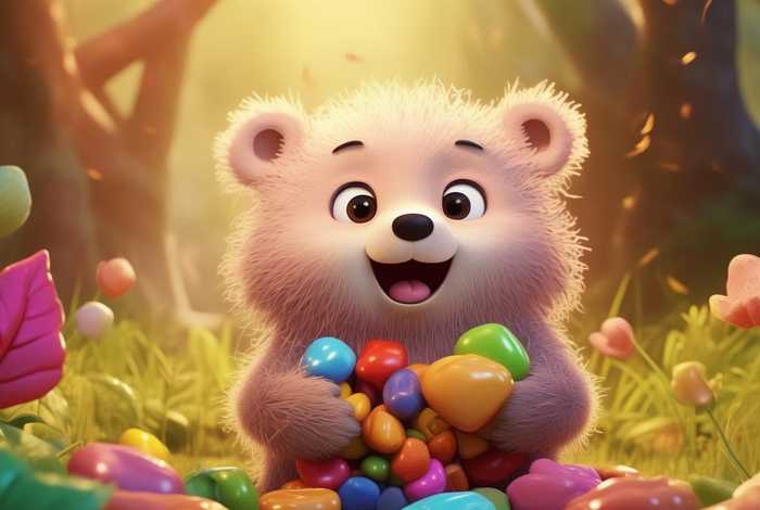 儿童故事讲述小熊买的糖果（小熊买糖果讲故事视频）