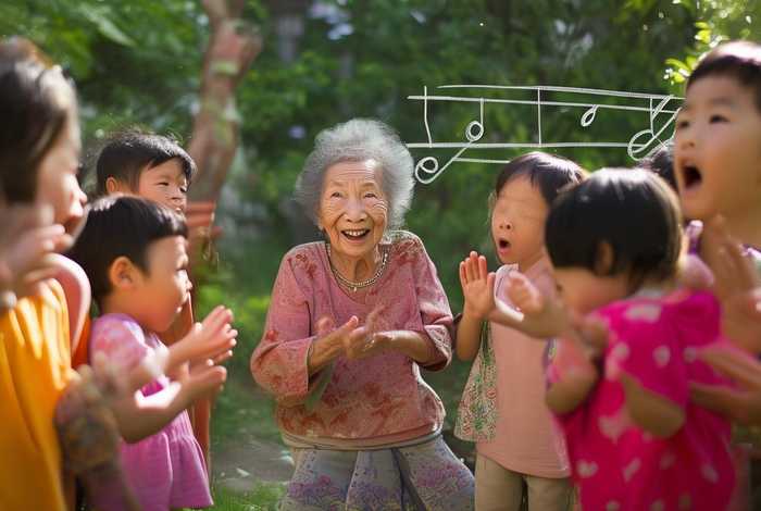 儿童歌曲姥姥门前唱大戏；儿童歌曲姥姥门前唱大戏简谱