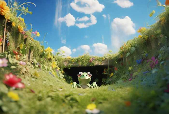 儿童故事绘本井底之蛙 井底之蛙绘本故事画画图片大全