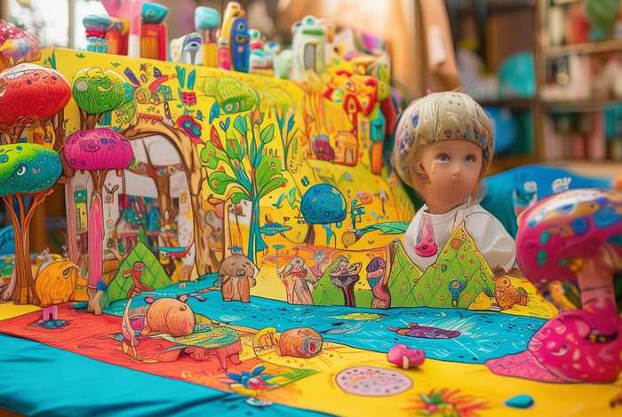 儿童睡前故事蜡笔画（蜡笔儿童创意画）