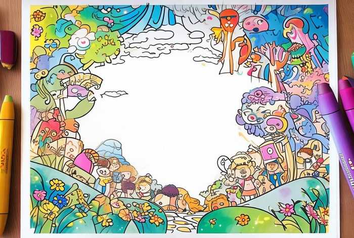 儿童故事绘本填色打印 - 自制故事绘本打印填色