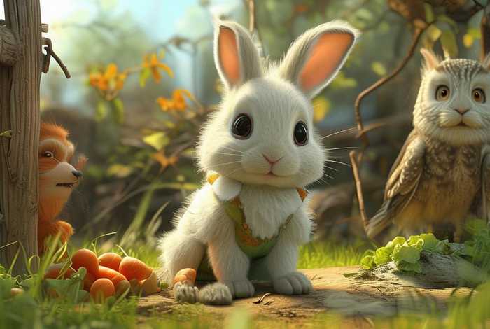 儿童故事《小兔乖乖》（经典启蒙故事《小兔乖乖》）