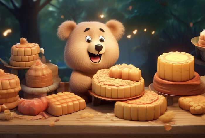儿童故事小熊吃月饼，小熊吃饼的故事