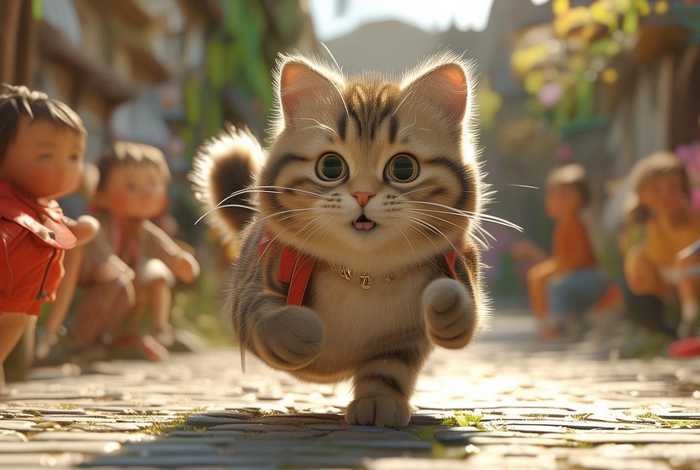 儿童故事猫咪快递员；猫咪猫的故事