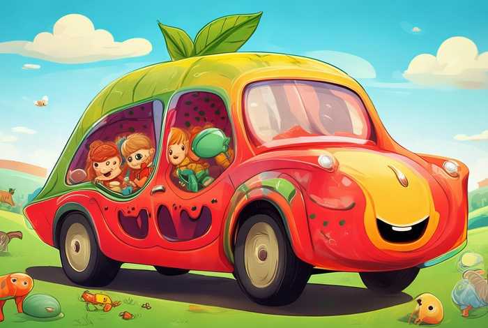 儿童故事水果汽车；水果车幼儿故事