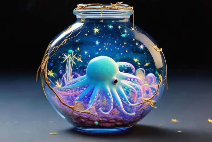 儿童故事瓶子里的小章鱼；瓶子里的小星星绘本故事