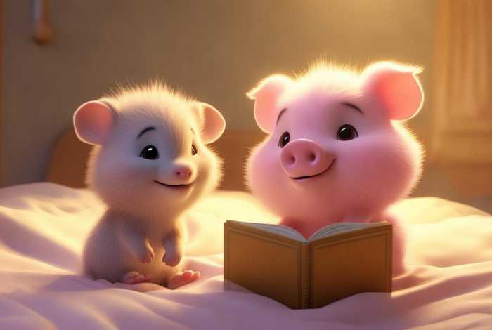 儿童睡前故事小猪和老鼠；幼儿睡前故事小猪