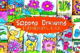 46岁儿童简笔画涂色大全图片大全（4一6岁简笔画图片大全）