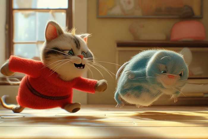 儿童故事猫和老鼠；幼儿故事猫和老鼠的故事