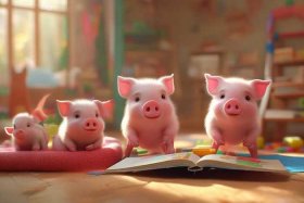 儿童听故事三只小猪、幼儿听故事三只小猪