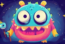 儿童恐怖怪物画 简单，儿童恐怖怪物画 简单又可爱