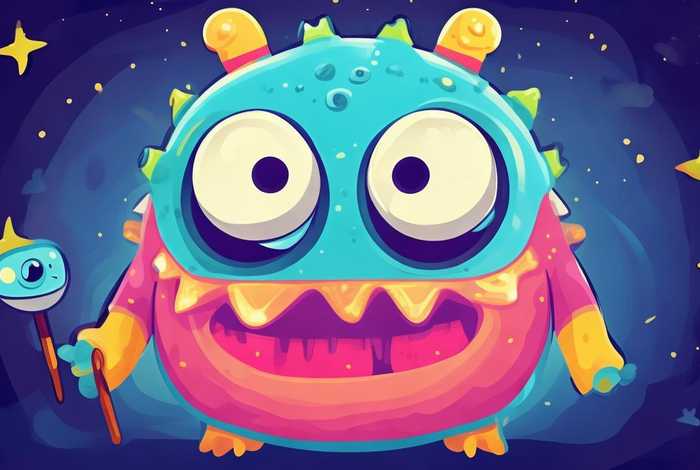 儿童恐怖怪物画 简单，儿童恐怖怪物画 简单又可爱