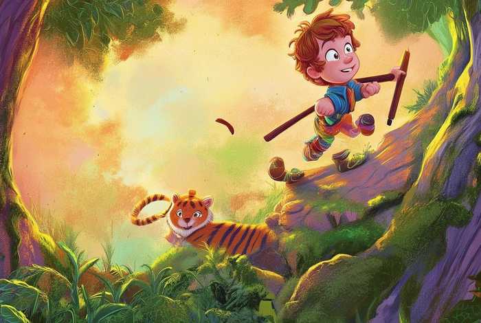 儿童故事上山打老虎 - 上山打老虎故事情节