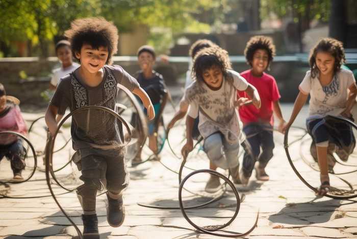 儿童传统游戏滚铁环的历史文化背景 - 传统游戏滚铁环的好处