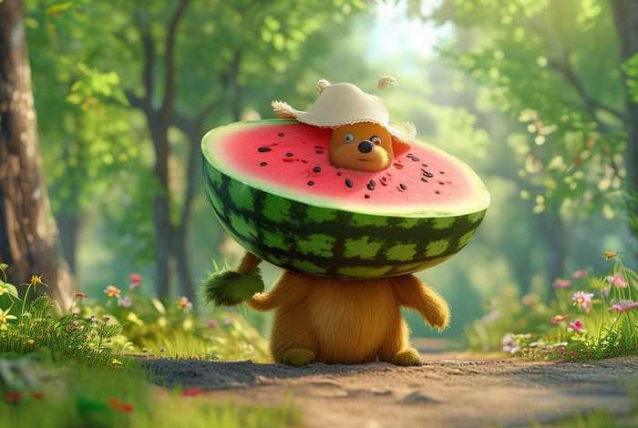 儿童故事了懒熊买西瓜 - 儿童睡前故事懒熊买西瓜