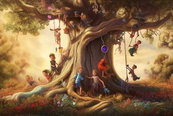 儿童树的故事、幼儿大树的故事