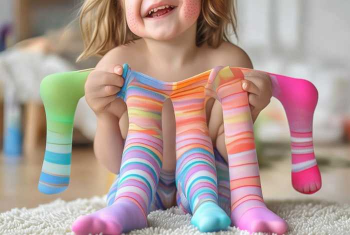 儿童裤袜的穿法；儿童裤袜的穿法大全