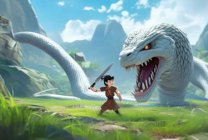 儿童讲刘邦斩白蛇故事 - 刘邦斩白蛇的故事视频