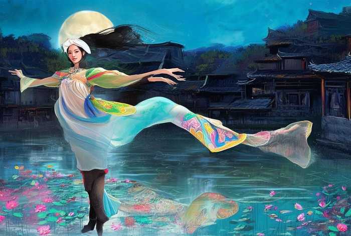 儿童民族舞蹈 - 儿童民族舞蹈独舞《河塘月色》