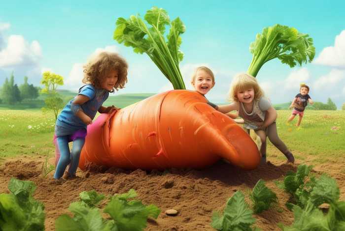 儿童故事《拔萝卜》，儿童故事拔萝卜儿歌完整版