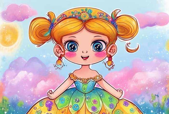 4 6岁儿童简笔画涂色公主；3-6岁儿童简笔画公主