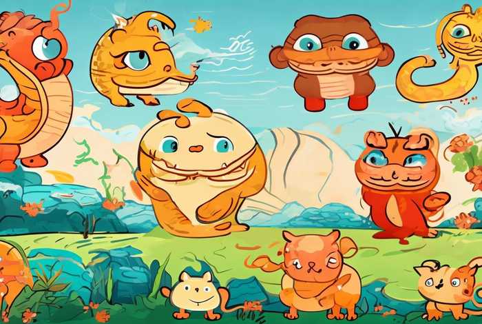 儿童故事绘画简单又漂亮 - 十二生肖故事绘画简单又漂亮