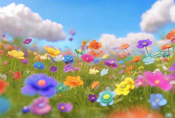 儿童故事彩虹色的小花；绘本故事彩虹色的小花