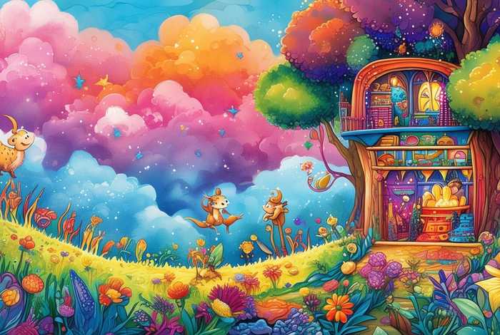 彩色绘本故事，彩色的绘本故事