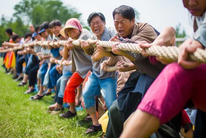 拔河绘本故事；绘本故事拔河比赛