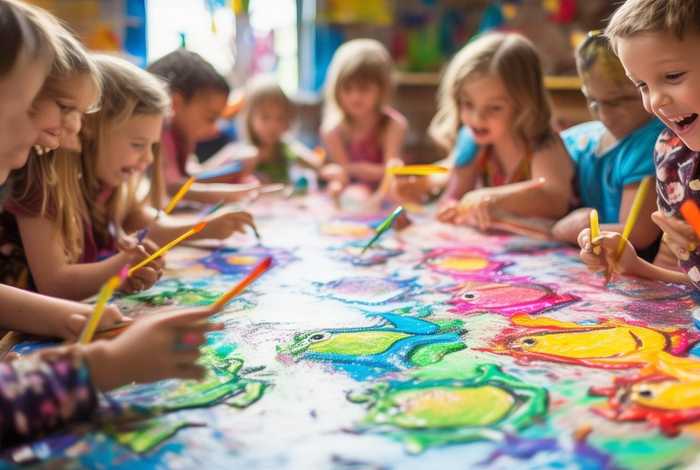 儿童青蛙绘画 - 儿童青蛙绘画颜色搭配技巧