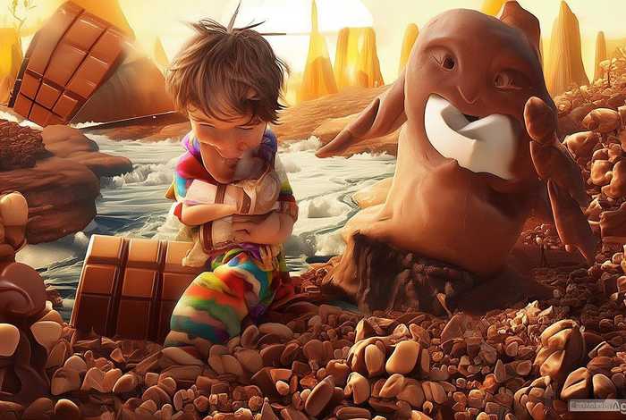 儿童霸道巧克力故事、儿童故事巧克力人