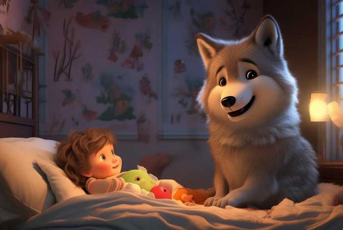 大灰狼的故事0-3岁婴幼儿早教故事；大灰狼的故事睡前故事幼儿故事