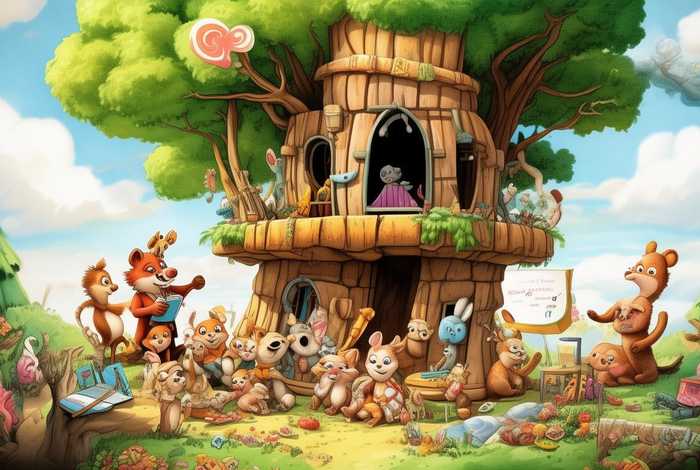 动物角色多的绘本故事，动物角色多的绘本故事图片