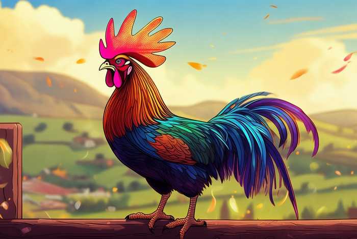 大公鸡的鸡冠故事，大公鸡的鸡冠故事图片